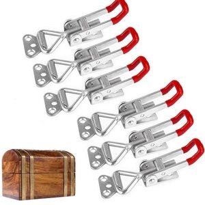 6pc Adjustable Toggle Latch Clamp Metal Draw Latch for Door, Box Case Trunk
